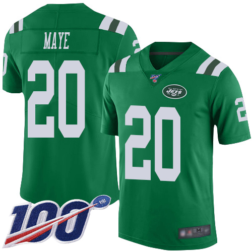 New York Jets Limited Green Men Marcus Maye Jersey NFL Football #20 100th Season Rush Vapor Untouchable->new york jets->NFL Jersey